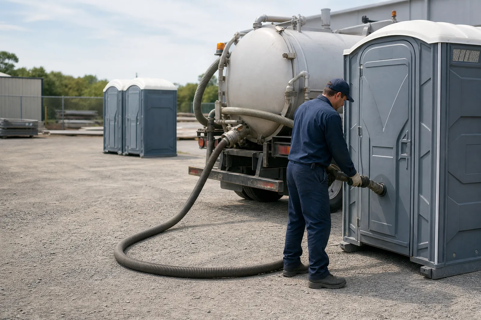 ADA-Accessible Units portable sanitation setup